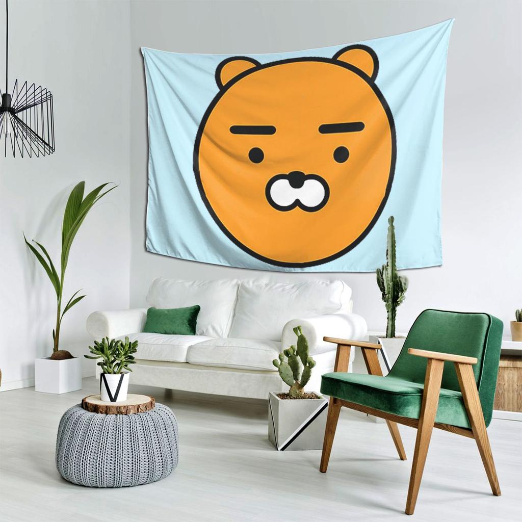 Kakao Ryan Tapestry Decor Art Aesthetic Tapestries for Living Room Bedroom Home Wall Cloth Wall Hanging