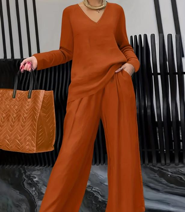 2026 European & American Women s Casual Spring/Autumn Travel Suit for TikTok Style Extra Extra Large оранжевый