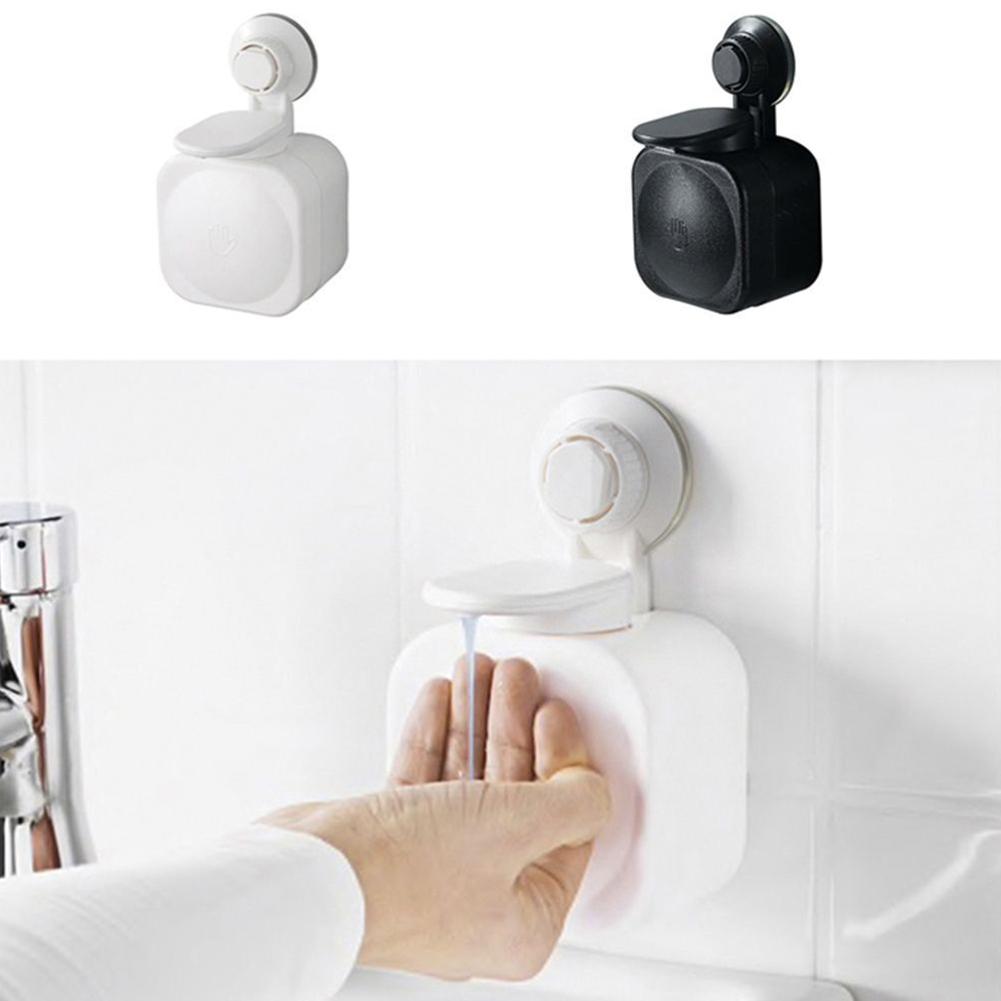 11*8.5*9cm Soap Dispenser 1pc Black/White Press Type