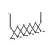 Door-Mounted Foldable Bag & Coat Rack with Stainless Steel Hooks