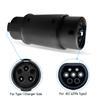Adaptor Type 1 To Type 2 Adapter Convertor SAE J1772 To Tesla EV Charger Connector for Electric Car Use