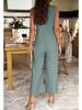Di Yun Women's Elegant Solid Color Button Jumpsuit - Spring/Summer 2024 Collection