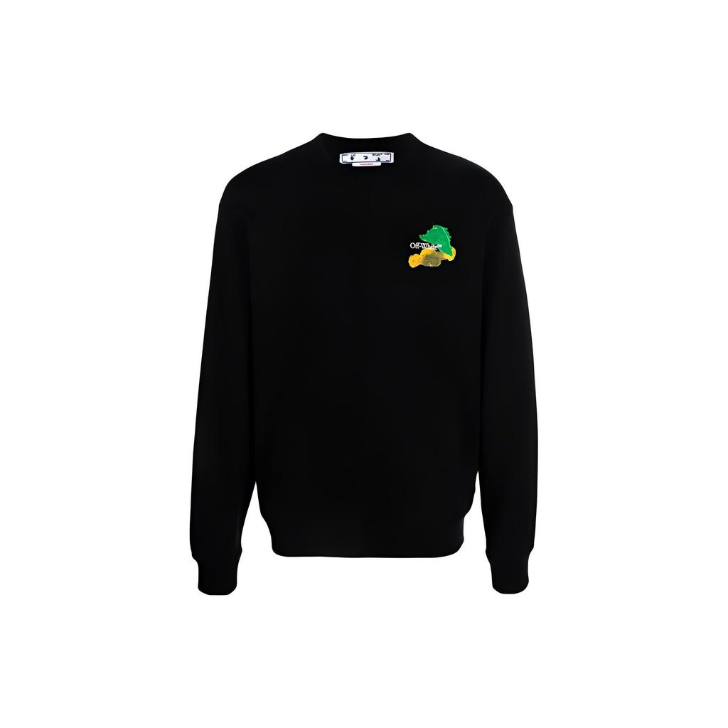 OFF WHITE Brush Arrows Skate Crewneck OMBA057S23FLE0011084