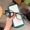 Small-frame Oval Full-frame Glasses Frame Anti-slip Foot Cover Can Be Matched with Degrees.