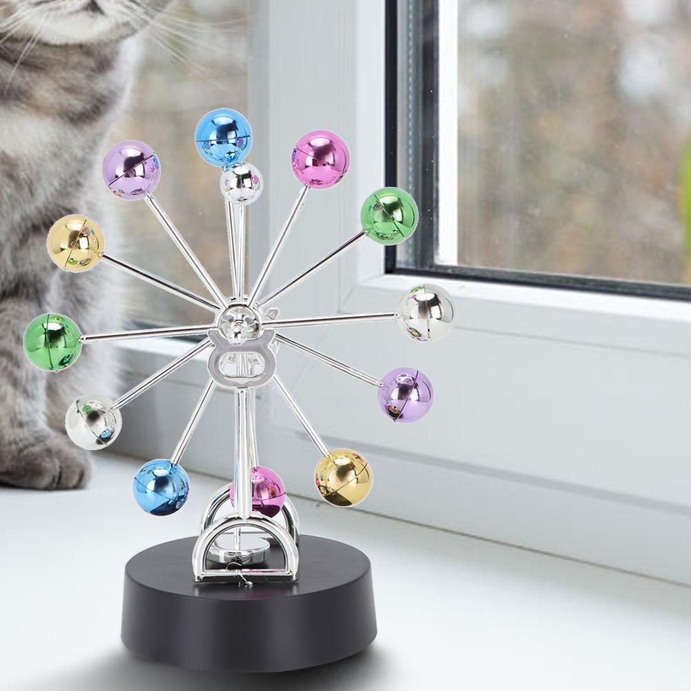 Plastic Revolving Ball Rotation Perpetual Motion Home Table Decoration Model