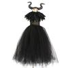 Black Mesh Cosplay Dress Black Tulle Black Mesh Princess Dress Evil Queen Outfit  All Saint's Day