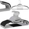 Flexi Hanger, Set of 20, Gray-black