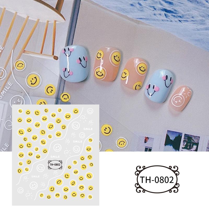 New Year Nail Art Stickers Bronzing Year of the Dragon Chinese Style Mahjong Cartoon Nail Stickers Decoration