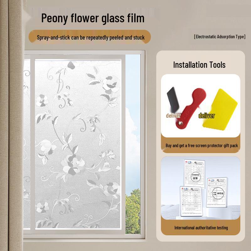 Thick Frosted Privacy Window Film for Bedrooms & Living Rooms