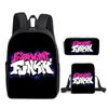 Classic Funny Friday Night Funkin 3D Print 3pcs/Set Pupil School Bags Laptop Daypack Backpack Inclined Shoulder Bag Pencil Case
