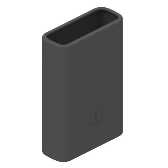 Защитный чехол для Power Bank, однотонный пылезащитный чехол, устойчивый к падениям, силиконовый чехол для Power Bank чёрный