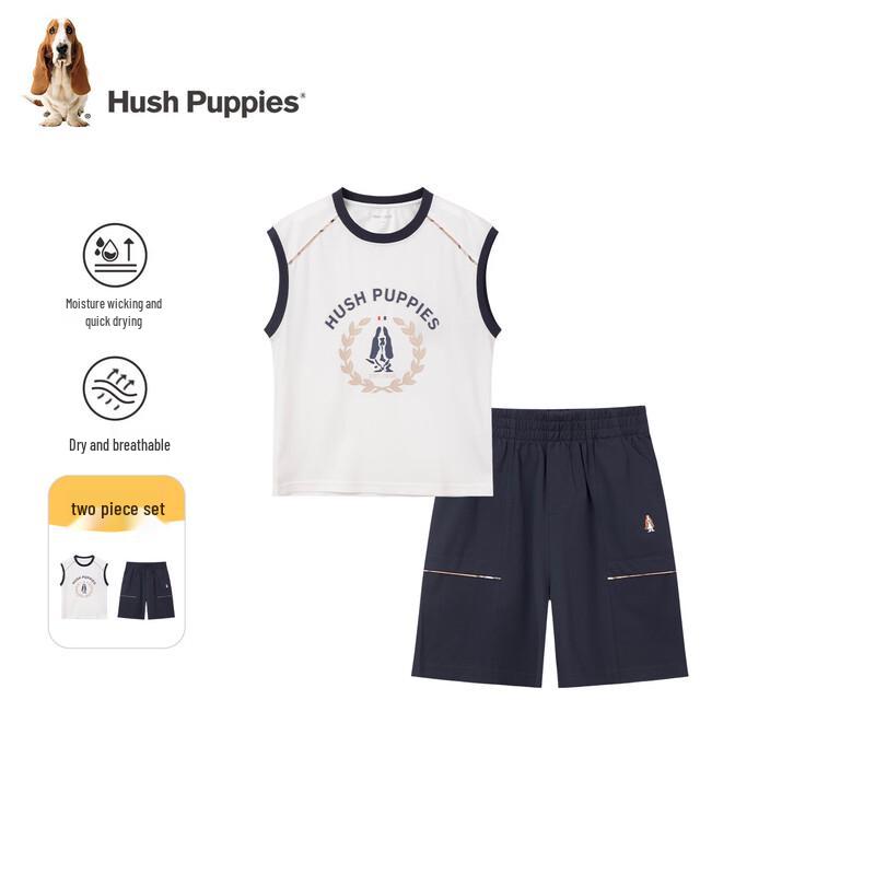 Летний комплект без рукавов для мальчиков Hush Puppies с функцией быстрого высыхания 130