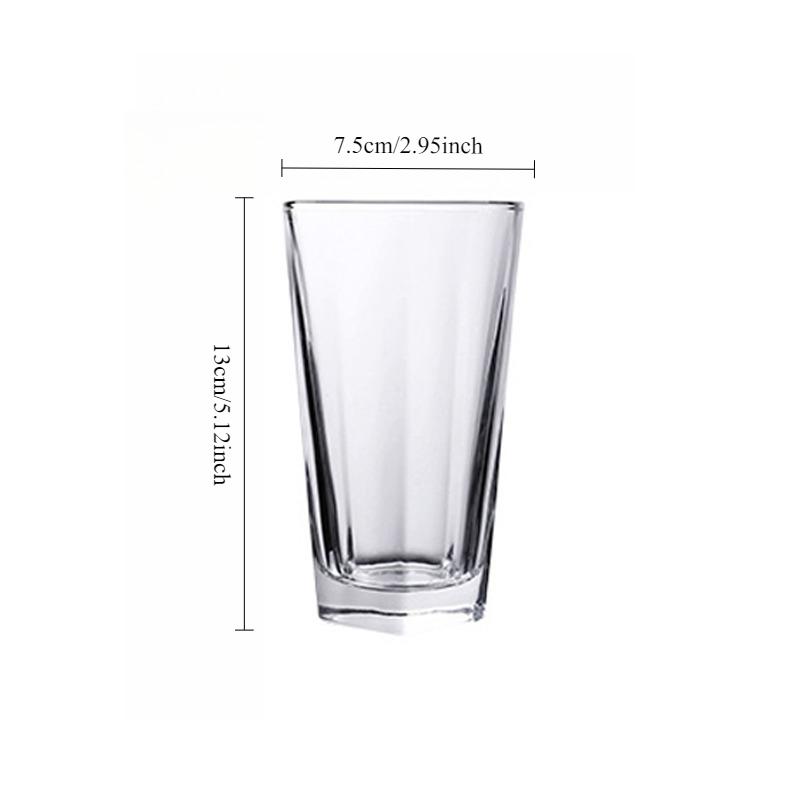 270ml/300ml/370ml Modern Thick Bottomed Whiskey Glass Juice Milk Tea Beverage Cups Transparent Drinking Glasses Home Glassware