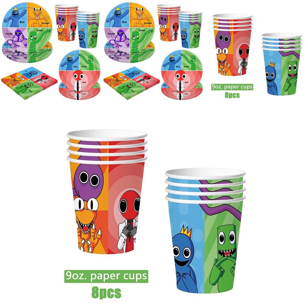 Roblox Rainbow Friends Birthday Party Supplies Complete Kit With Balloons Cake Topper Banner And More!