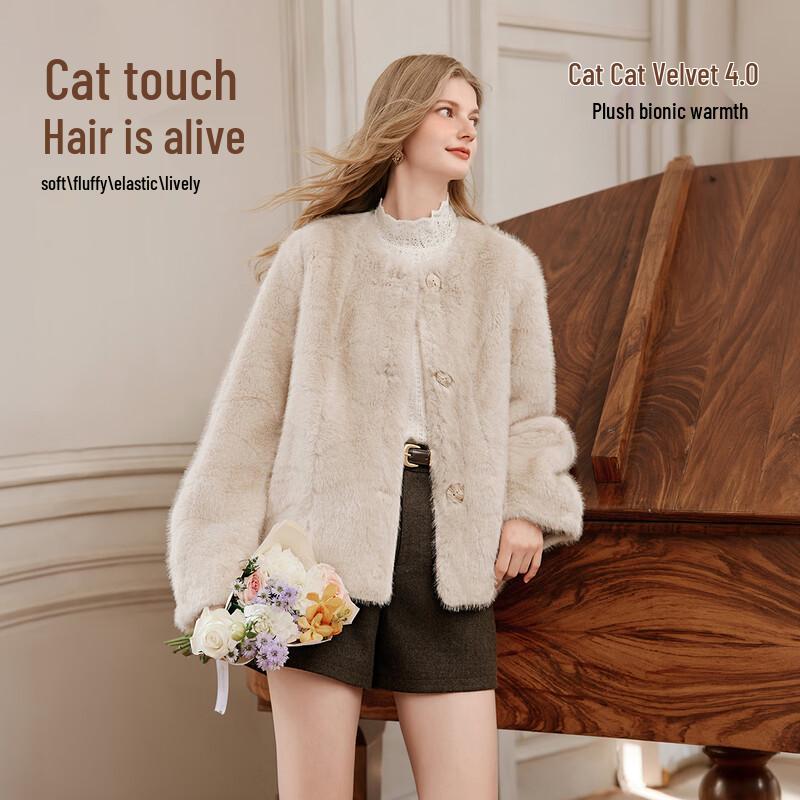 Xiangying Women's Faux Fur Cozy Winter Jacket