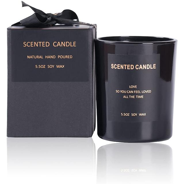 ECO Friendly Natural Soy Candle Wax with Wood Lid Aroma Candle Scented Candle D73mm*H80mm&fragrance oil