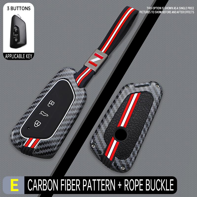 

Чехол для ключа автомобиля Брелок для VW Volkswagen Golf 8 MK8 ID.3 ID.4 Cupra Skoda Octavia A8 SEAT Leon MK4 2020 2021 Formentor Tarraco