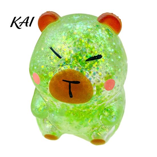 Calming Sensory Toy Glitter Cartoon Animal Fidget for Adults Kids Cute Pig Duck Anxiety Relief Squeeze Turtle Stress Easter Basket Stuffer Holiday