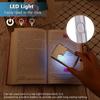 LED Light Magnifier Loupe Ultra-Thin Reading Magnifier Card Magnifying Glass  Reading Tools