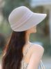 New Straw Hat Women's Summer Woven Hollow Breathable Sun Shade Sun Protection Cap Foldable Cap