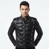Giacca Biker da Uomo Nera Elegante in Vera Pelle d'Agnello Fatta a Mano Vestibilità Morbida alla Moda