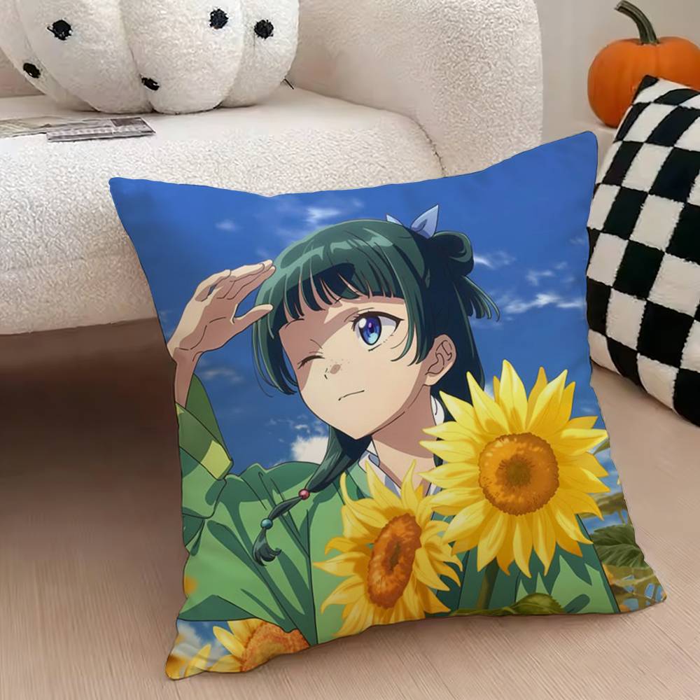 T-The A-Apothecary Diaries Maomao Pillow Case Pattern Printed Pillowcase For Living Room Sofa Cushion Cover
