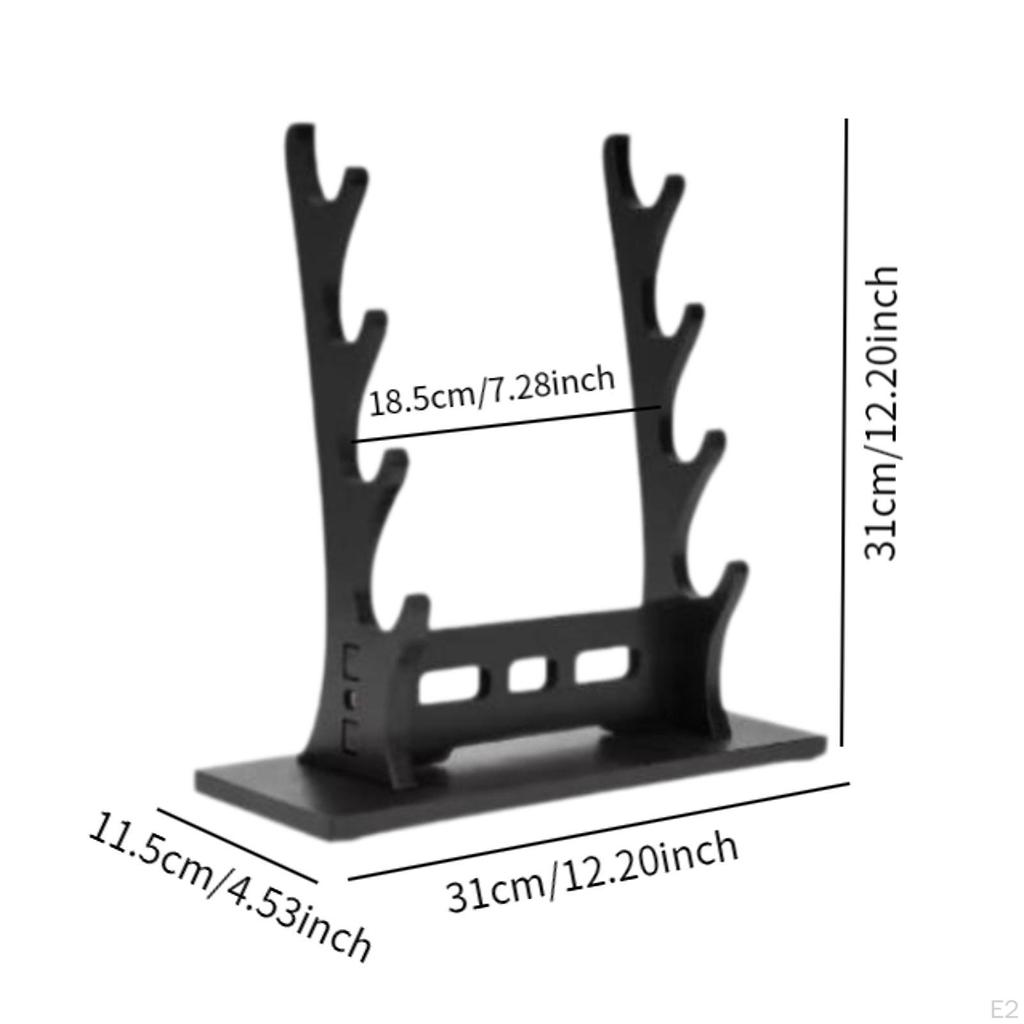 Samurai Rack Podstawa Uchwytu na Miecze Średniowieczny Wieszak Tanto Wakizashi
