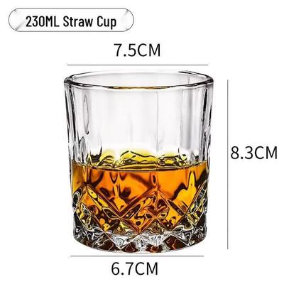 ZISIZ Handgefertigtes Kristall-Whiskyglas-Set