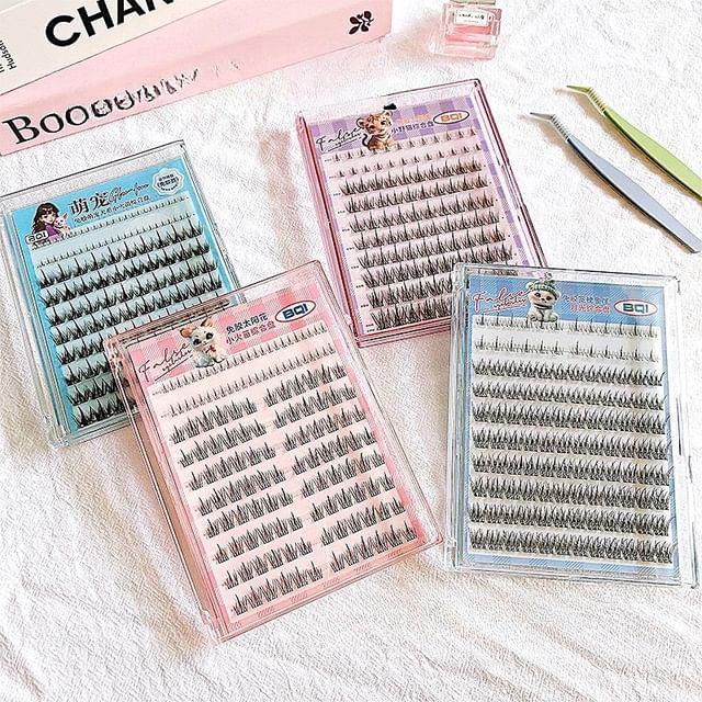 

LuxeFlutter - Glue-free Spiky Multipack False Eyelashes Cluster (Various Designs) 4