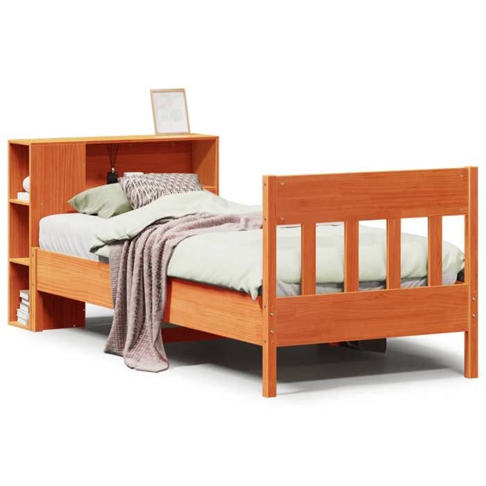VidaXL Bunk Bed Without Mattress Wax Brown 100x200 Cm Solid Pine 3323199