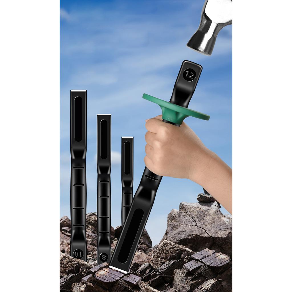 Professional Stone Mason Chisel Tool Heavy Duty Flat Chisel Stoneworking Flat Chisel Tool Carving Chisel for Masonry
