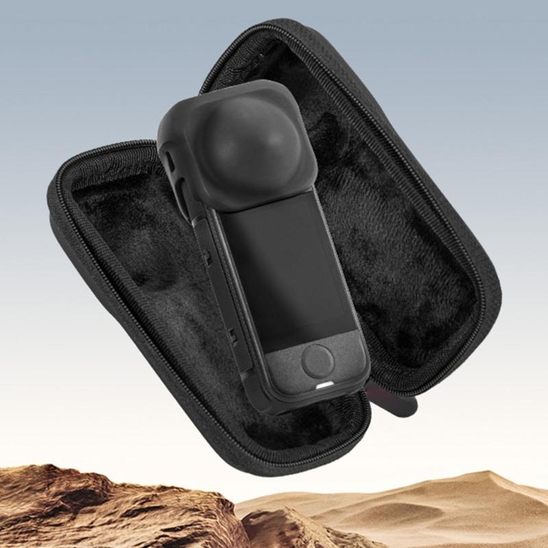 Fabric Storage Bag for X4AIR Action Camera Gear Easy Grab Handle Travel Friendly Protective Lining