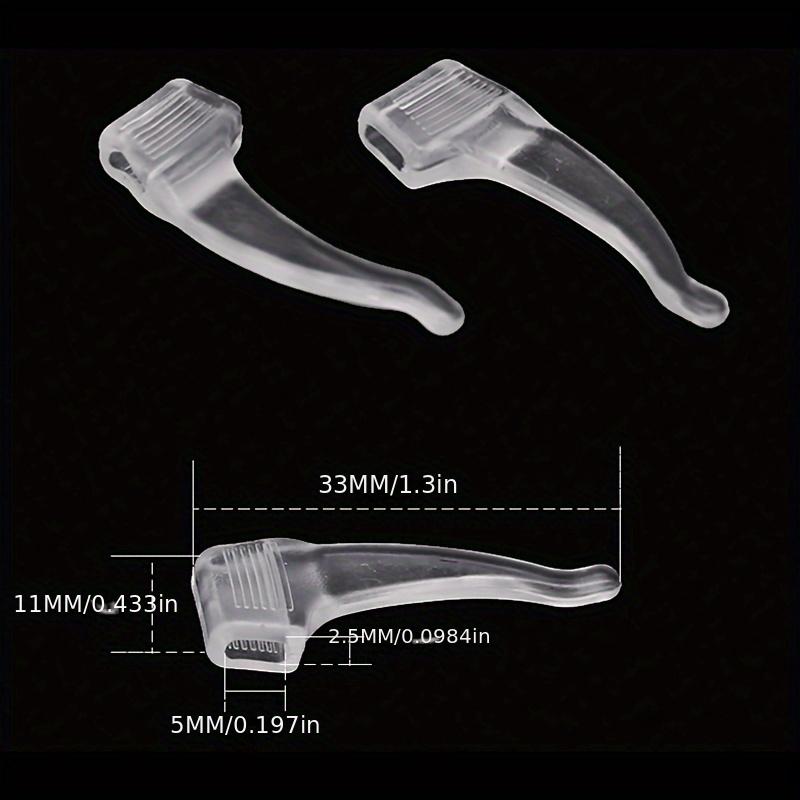8 Pairs Silicone Anti-Slip Ear Hooks for Glasses-Comfortable Elastic Ear Grips,Secure Frame Support Sleeves - Suitable for Sports & Outdoor Activities