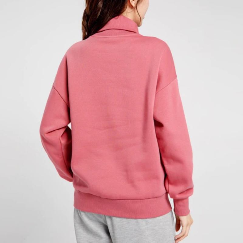 Puma Sports Lifestyle Serie Buchstabenmuster Lässiges Sweatshirt mit Stehkragen Langarm Damen Sweatshirt Rosa 534387-25