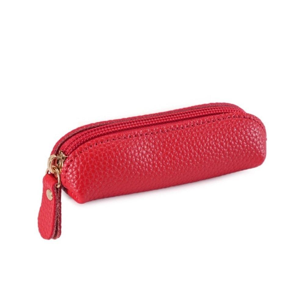 

Fashion Solid Color Women s Wallet Waterproof Compact PU Leather Coin Purse Durable Zipper Mini Coin Bag Daily червоний