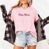 La Signora T-shirt da Donna Cotone Manica Corta Casual Moda Top Estivo per Sposa Regalo di Matrimonio Modello Classico Girocollo T-shirt Stampate