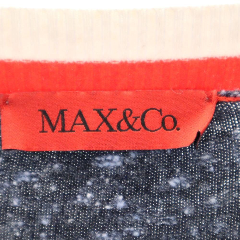MAX&CO Short Sleeve Knit One Piece XS Navy System Women Used