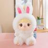 Simulation Rabbit Pressed Bed Doll Toy Cartoon Rabbit Stuffed Toy  Gifts for Girls
