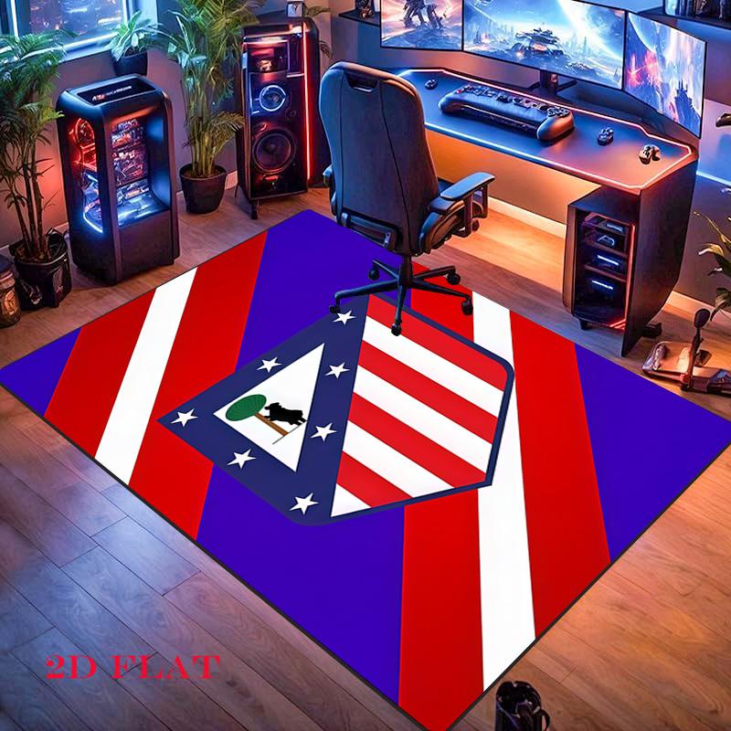 Atleti  Carpet Rug for Living Room Bedroom Home Sofa Decoration,Kids play Nonslip Floor Mat