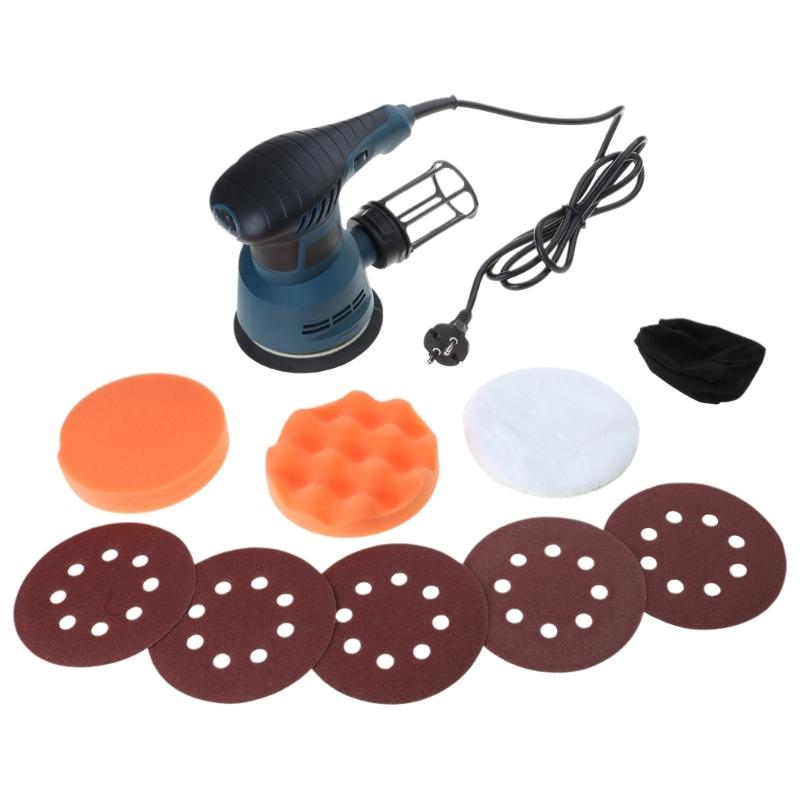 Electric Orbital Sander Ergonomic Light Weight 300W Motor Metal Fabrication Woodworking for Dust Collection Systems