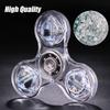 LED Light Fidget Spinner Luminous Finger Stress Relief Toys Hand Top Spinners Glow In Dark Light Birthday Christmas Gift