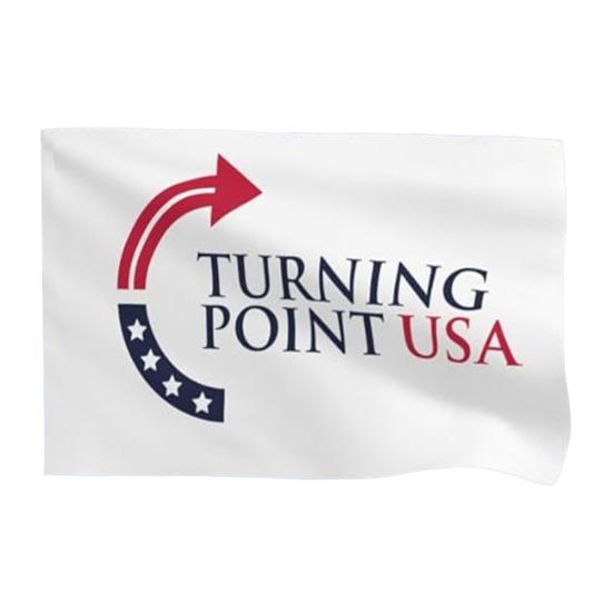 Turning Point USA Flag 3x5Ft Double Sided Wall Hanging Flag Outdoor Polyester Banner with Brass Grommets for Yard Garden Decoration