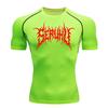 Workout T-Shirt Men's Compression Sports Shirt Running Short Sleeve Quick Drying Moisture-Wicking Sportswear Fitness Sweatshirt Elastic Top