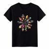 Peace Sign Floral Daisy Graphic Shirt Hippie Peace Lover Gift Tee Free Shipping