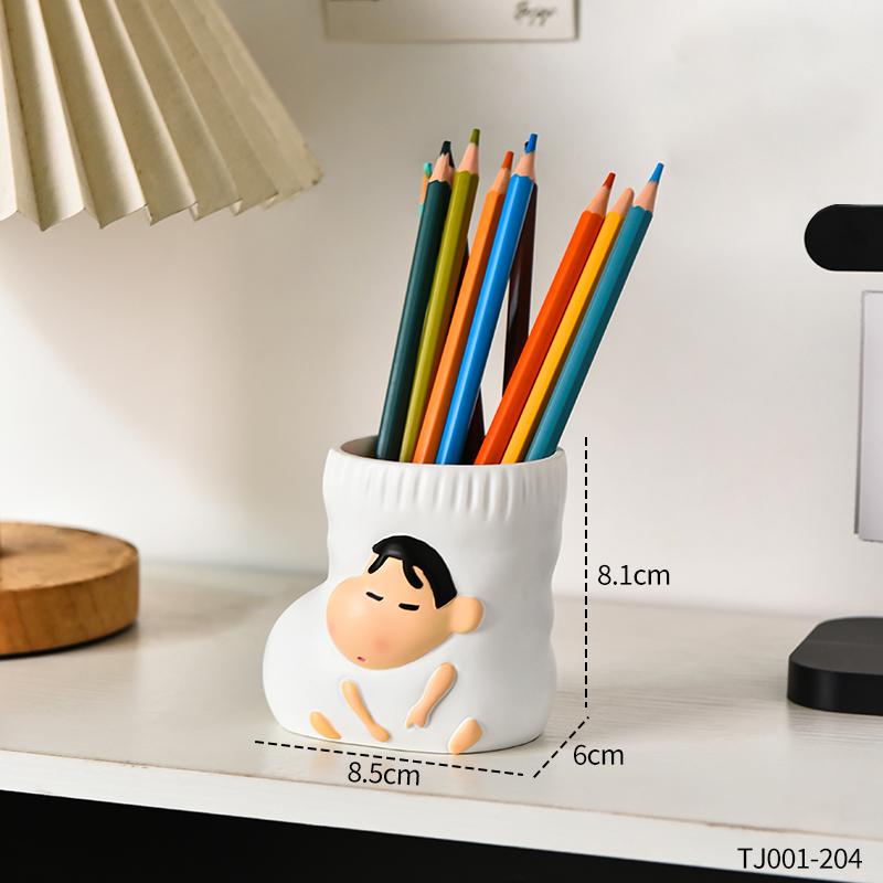 

Miniso Мультяшный Милый Карандаш Шин-чан Обувь Подставка для Ручек Офисный Стол Учебный Стол Многофункциональное Хранение Декорация