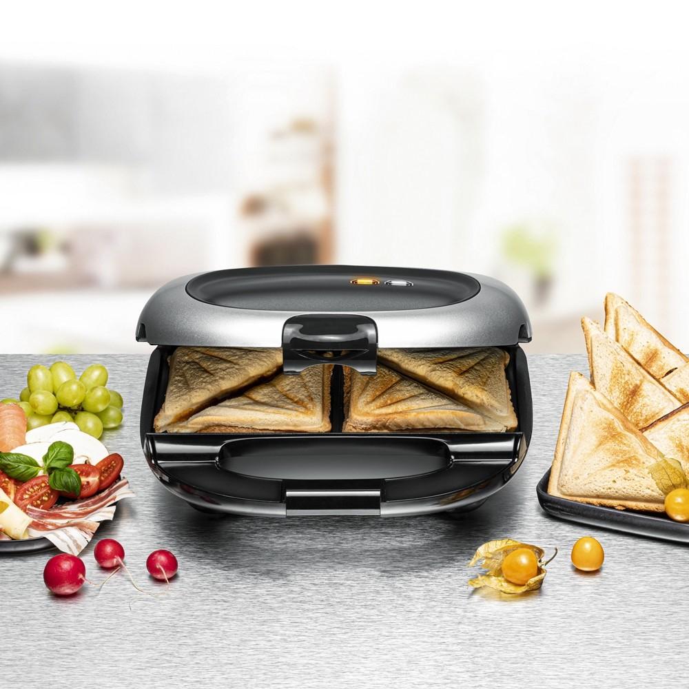 Rommelsbacher ST 1000 Sandwich Maker 1000W Black/Silver