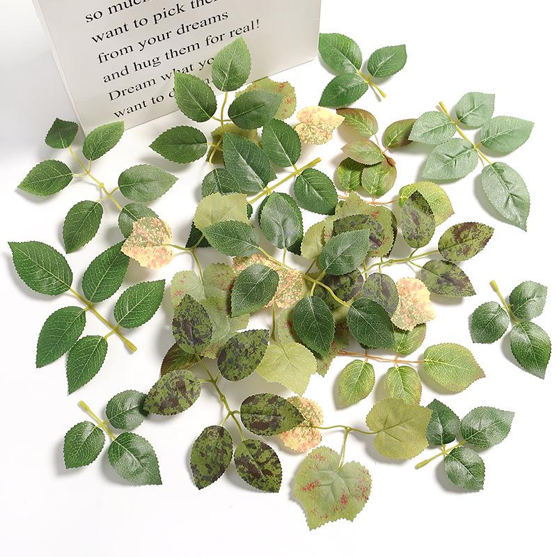 Filigree Rose Leaf Greenery for DIY Wedding Decor & Photography Props