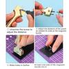 Leather Punch Tool Easy to Use Adjustable Fork Punch DIY Leather Tool Magnetic Buckle Installation Tool