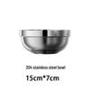 304 Stainless Steel Double-Layer Insulated Serving Bowl