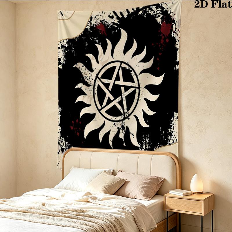 Supernatural Wall Tapestry Aesthetic Wall Hanging Printed Fabric Blanket Decorative Tapestries For Bedroom Living Room Home Decor
